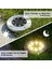 Solar Güneş Enerjili 8 Ledli Kazıklı Çim Zemin Bahçe Aydınlatma 3 W Gün Işığı Sarı Led 12'li Set 1