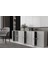 Altı Kapaklı Raflı Beyaz Konsol Çıtasız KNS-1197-Ç 3