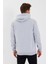 Gri Kanguru Cepli Kapüşonlu Içi Pamuklu Erkek Sweatshirt 5