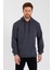 Antrasit Kanguru Cepli Kapüşonlu Içi Pamuklu Erkek Sweatshirt 2