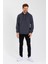 Antrasit Kanguru Cepli Kapüşonlu Içi Pamuklu Erkek Sweatshirt 3