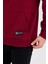Bordo Kanguru Cepli Kapüşonlu Içi Pamuklu Erkek Sweatshirt 5