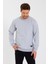 Bisiklet Yaka Etiket Detayı Içi Pamuklu Erkek Sweatshirt 1