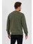 Bisiklet Yaka Etiket Detayı Içi Pamuklu Erkek Sweatshirt 4