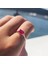 Altın Yüzük - 1.10 Karat Ruby Taşlı Octagon Pırlanta Montörü 14 Ayar Altın Evlilik Teklifi Yüzüğü 1