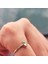 Altın Yüzük - 0.40 Karat Green Topaz Oval Taşlı 14 Ayar Altın Yüzük 3
