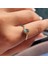 Tria Altın Yüzük - 14 Ayar Altın 1.05 Karat Tria Oval Topaz Taşlı Evlilik Teklifi Yüzüğü 1