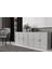 Altı Kapaklı Raflı Beyaz Konsol Çıtasız KNS-1188-Ç 2