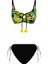 Çiçekli Desenli Balenli Bikini Takımı 1