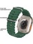 Apple Watch Series Ultra Iwatch Se, Series 8 7 6 5 4 3 2 1 49MM 45MM 44MM 42MM Kordon Silikon Naylon Kayış Baklalı Bileklik Loop Hasır Ayarlanabilir Kancalı Tokalı Orange Albine 3
