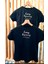 Modassi Tshirt Kadın Simli Parlak Kısa Kollu Siyah Bisiklet Yaka 5 Kalıp Dikimli Özel Baskı uygulamalı 2