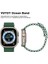 MTK Moveteck Apple Watch Ultra Uyumlu 49MM Kordon Silikon Naylon Kayış Baklalı Bileklik Loop Hasır Ayarlanabilir Kancalı Tokalı Orange Albine Loop Titanium Fit Case 2