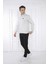 Escetic Erkek Spor Slimfit, Dik Yaka, 4 Cepli, 4 Mevsim Kar Melanj Eşofman Takımı - 6767 4