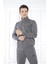 Escetic Erkek Spor Slimfit, Dik Yaka, 4 Cepli, 4 Mevsim G3 Melanj Eşofman Takımı - 6793 2
