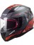 Rapıd Xtreet Mat Siyah-Kırmızı Kask 1