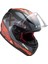 Rapıd Xtreet Mat Siyah-Kırmızı Kask 3