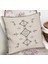 Bej Zeminde Bohem Motifli Kilim Desenli Dijital Baskılı Yastık Kırlent Kılıfı 2
