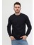 Mualta-Bisiklet Yaka Lacivert 20/10 Iki Iplik Kışlık Iş Sweatshirt 1