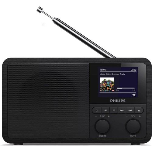 Philips TAPR802/12 DAB+FM Bluetooth, Kapanma Zamanlayıcısı, Çift Alarm Saatli Radyo