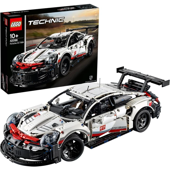 LEGO® Technic 42096 Porsche 911 RSR Yapım Kiti (1580 Parça) - Çocuk ve Yetişkin için Koleksiyonluk Oyuncak Araba