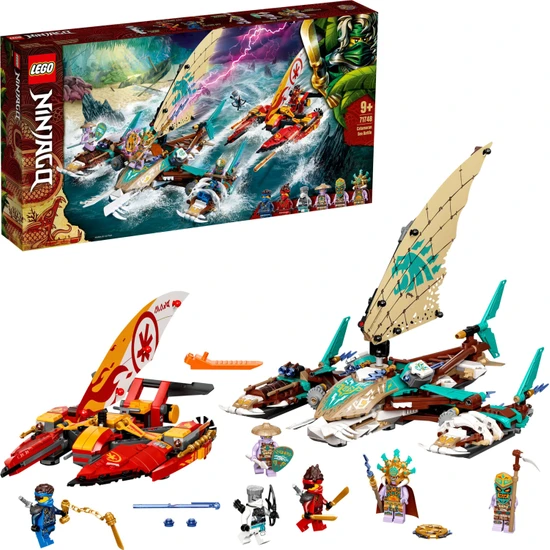 LEGO® NINJAGO® Katamaran Deniz Savaşı 71748 Yapım Seti; Katamaran Oyuncakları İçeren Ninja Oyun Seti (780 Parça)