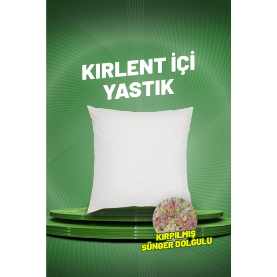 Çınar Reklam Dış Ticaret Kare Kırlent Iç Yastık | Kırpılmış Sünger Dolgulu