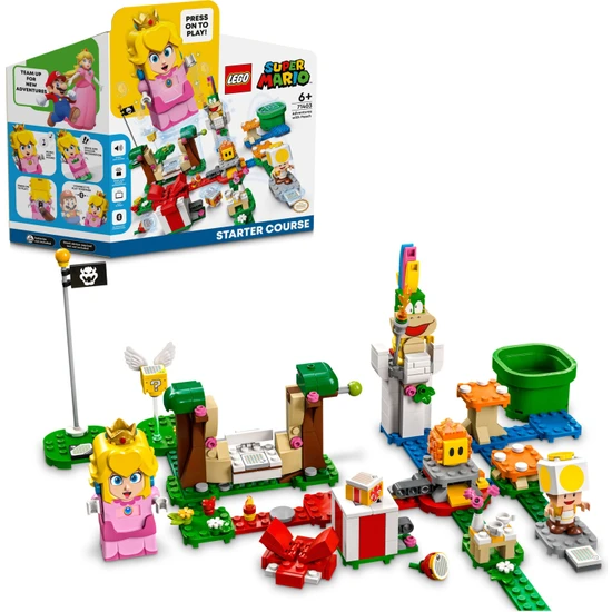 LEGO® Super Mario# Peach ile Maceraya Başlangıç Seti 71403 - 6 Yaş ve Üzeri Çocuklar için Oyun Seti (354 Parça)