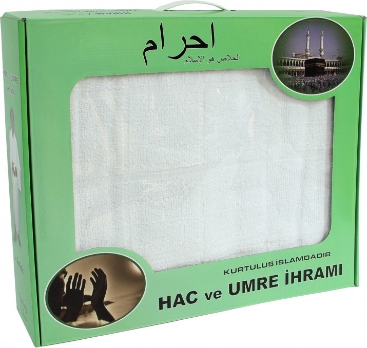 Berat Hac Bambu Ihram - Yeşil Kutulu - Hac ve Umre Için Ihram - 1 Adet görsel 3