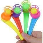 Toyaş 4 Adet Oyuncak Saksafon Popit Pipet Top Üfleme Oyunu  Hediyelik Parti Eğlencesi