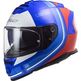 Ls2 Storm Slant Mavi-Kırmızı Kask