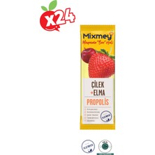 Mixmey Bee Elma Çilek Propolis 25 gr 24'lü