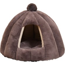 Knight Derin Uyku Yuvarlak Yarı Kapalı Kedi Yuvası (Yurt Dışından)
