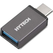 Hytech HY-XO10 Gümüş Metal Gövde USB F To Micro USB Çevirici