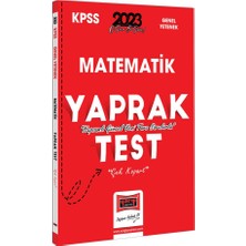 Yargı Yayınevi  2023 KPSS Matematik Çek Kopart Yaprak Test