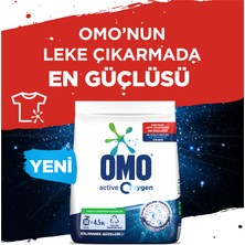 Omo Active Oxygen Toz Çamaşır Deterjanı Parlak Beyazlık En Zorlu Lekeleri İlk Yıkamada Çıkarır 4,5 KG