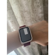 Bushco Store Apple Watch 44MM Taşlı Ekran ve Kasa Koruma