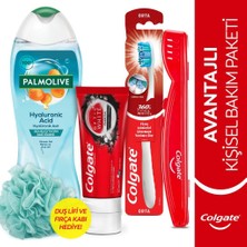 Colgate Diş Macunu 50 ml Orta Diş Fırçası Palmolive Hyaluronic Acid Duş Jeli 500 ml