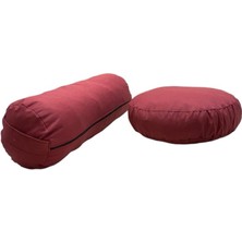 Bolster Minderi & Meditasyon Minderi / Antibakteriyel Duck Kumaş / Ikili Set