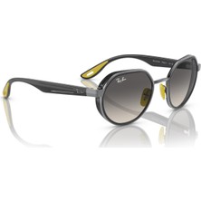 RAY-BAN FERRARI  3703M F03011 51  Erkek GÜMÜŞ Yuvarlak Çerçeve Güneş Gözlüğü