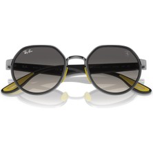 RAY-BAN FERRARI  3703M F03011 51  Erkek GÜMÜŞ Yuvarlak Çerçeve Güneş Gözlüğü