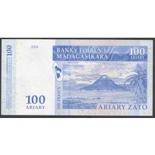 3Alp Koleksiyon Madagaskar, 100 Ariary (2004) P#86C Çil Eski Yabancı Kağıt Para