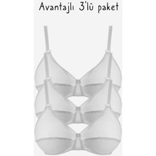 Ayyıldız 556 Beyaz Sütyen 3lü Paket