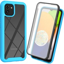 Eabhulie Samsung Galaxy A03 Için Bumper Yerleşik Ekran 360 Tam Koruma Kapaklı Kılıf (Yurt Dışından)