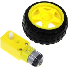 Hobi Mekatronik 6 V 250 Rpm Motor ve Tekerlek Seti