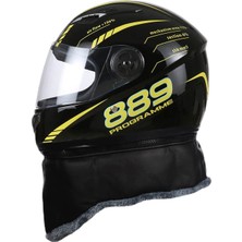 Shinee Siyah Şeffaf Maske Kapalı Motosiklet Kaskı (Yurt Dışından)