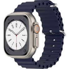 MobaxAksesuar Apple Watch 44/45/46/49mm Kordon Ocean Silikon Kordon 2/3/4/5/6/se/7/8/9/10/11/ultra