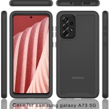 Eabhulie Samsung Galaxy A73 5g Için Çift Katmanlı Şeffaf Bumper Tam Koruma Kapaklı Kılıf (Yurt Dışından)