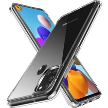 Eabhulie Samsung Galaxy A21S Için Crystal Clear Hard Pc Tpu Tampon Koruyucu Kapağı Clear Kılıf (Yurt Dışından)