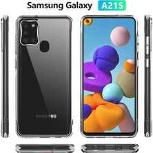 Eabhulie Samsung Galaxy A21S Için Crystal Clear Hard Pc Tpu Tampon Koruyucu Kapağı Clear Kılıf (Yurt Dışından)