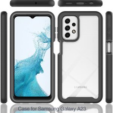 Eabhulie Samsung Galaxy A23 4g Için Çift Katmanlı Şeffaf Bumper Tam Koruma Kapaklı Kılıf (Yurt Dışından)